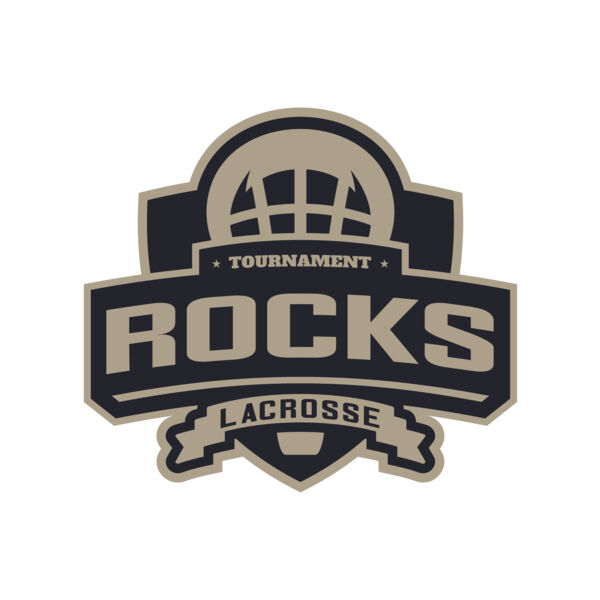 Rocks Tournament Lacrosse Logo Template Thumbnail