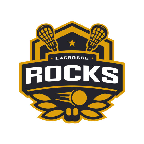 Rocks Lacrosse Logo Template Thumbnail
