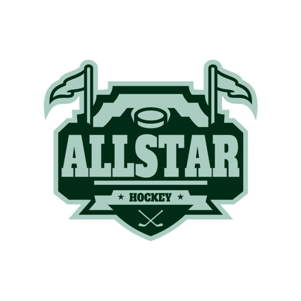 All Star Hockey Tournament logo template 02 Thumbnail