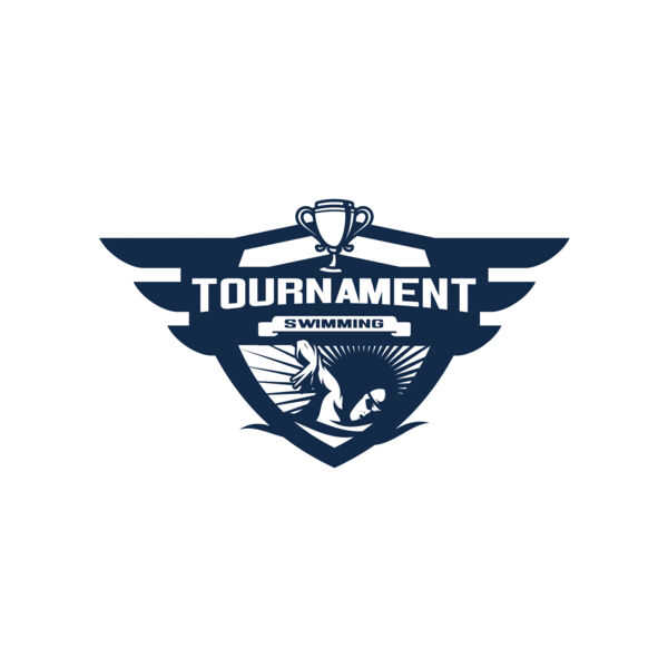 Swimming Tournament logo template 04 Thumbnail
