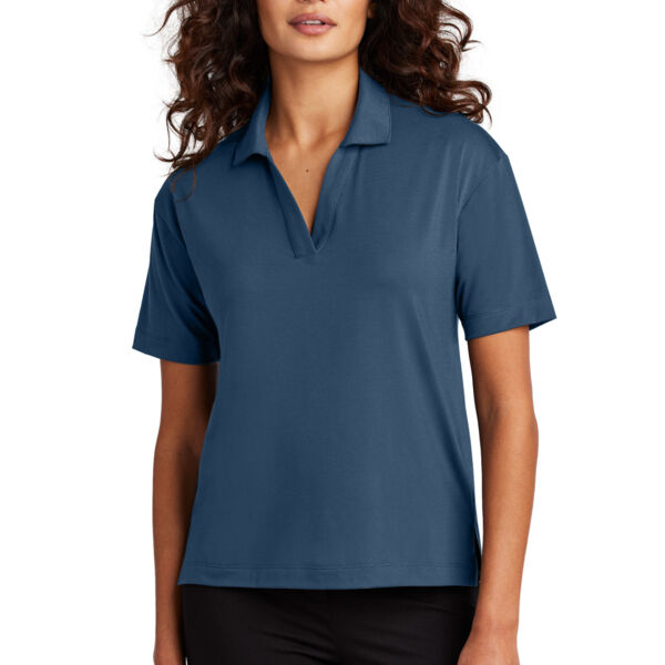 Women's Stretch Jersey Polo Thumbnail